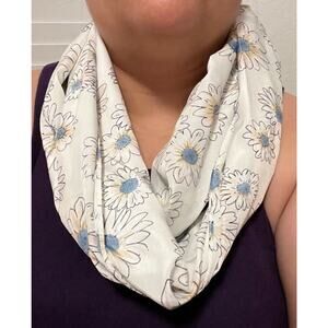 Floral Infinity Scarf Floral Spring Wedding Guest Beach Travel Vacation